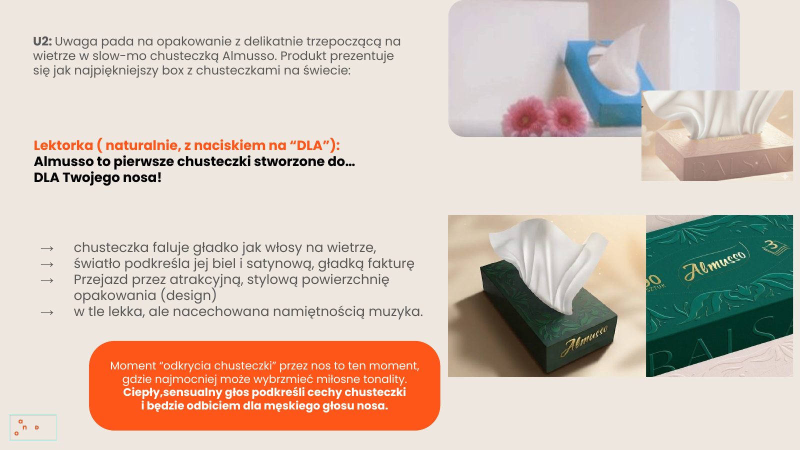 Slajd 24: U2 – opakowanie i chusteczka